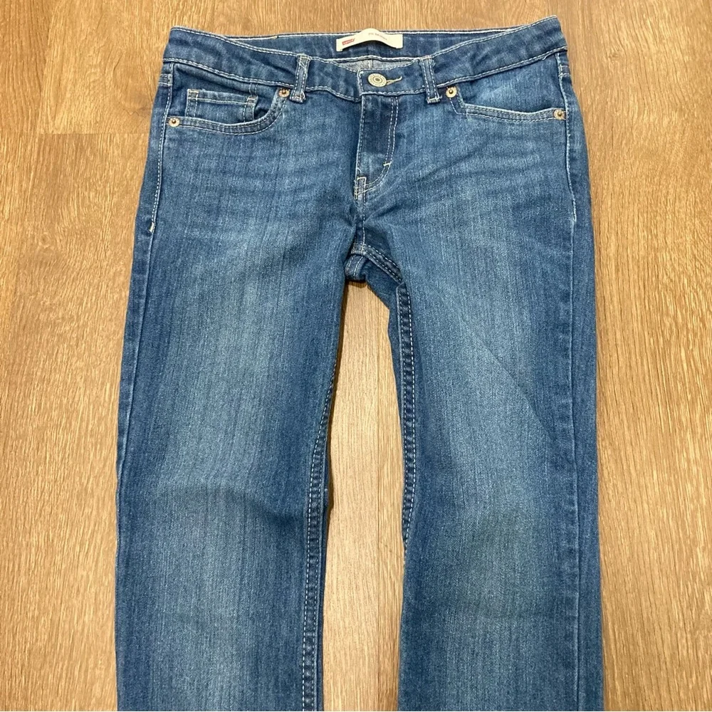 Girls Size 12 Levi’s 711 Skinny Red Tab Blue Jeans